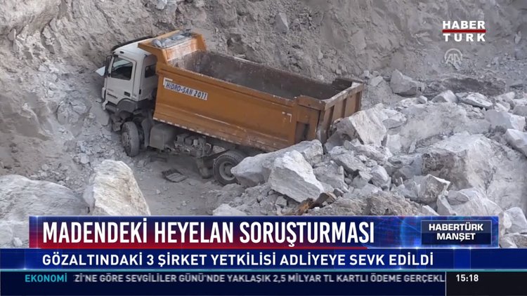 Madendeki heyelan soruşturması: Gözaltındaki 3 şirket yetkilisi adliyeye sevk edildiMadendeki heyelan soruşturması: Gözaltındaki 3 şirket yetkilisi adliyeye sevk edildi