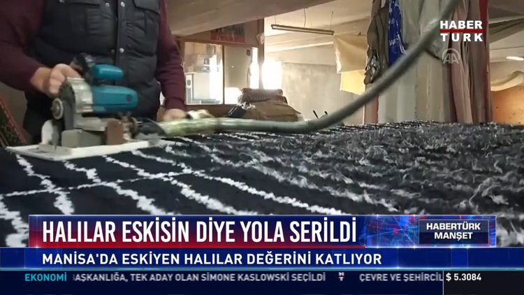 Halılar eskisin diye yola serildi: Manisa'da eskiyen halılar değerini katlıyor