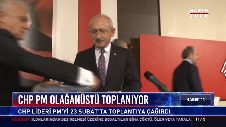 Chp Pm olağanüstü toplanıyor: Chp lideri Pm'yi 23 Şubat'ta toplantıya çağırdı