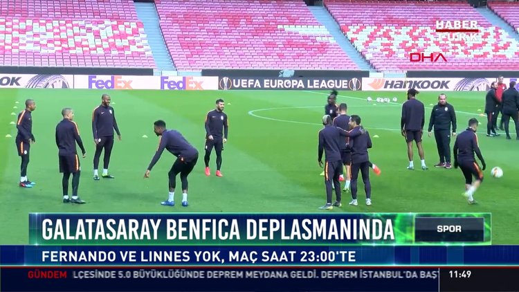 Galatasaray Benfıca deplasmanında: Fernando ve Lınnes yok, maç saat 23:00'te