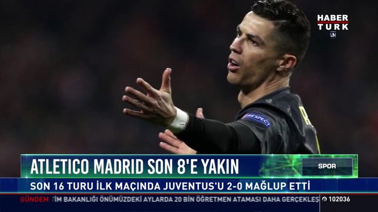 Atletico Madrid son 8'e yakın: Son 16 turu ilk maçında Juventus'u 2-0 mağlup etti