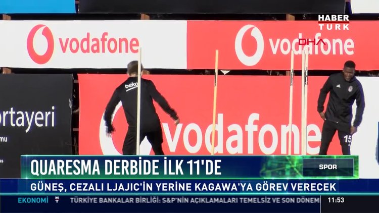 Quaresma derbide ilk 11'de: Güneş, cezalı Ljajıc'in yerine Kagawa'ya görev verecek