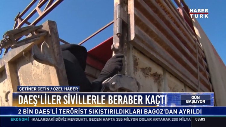 Daeş'liler sivillerle beraber kaçtı: 2 bin Daeş'li terörist sıkıştırıldıkları Bagoz'dan ayrıldı
