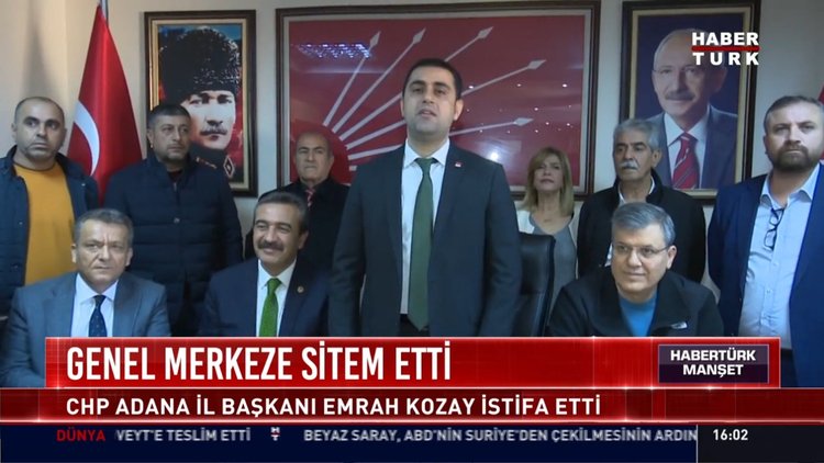 Genel Merkeze sitem etti: CHP Adana İl Başkanı Emrah Kozay istifa etti