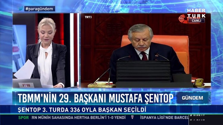 TBMM'nin 29. Başkanı Mustafa Şentop: Şentop 3. turda 336 oyla başkan seçildi