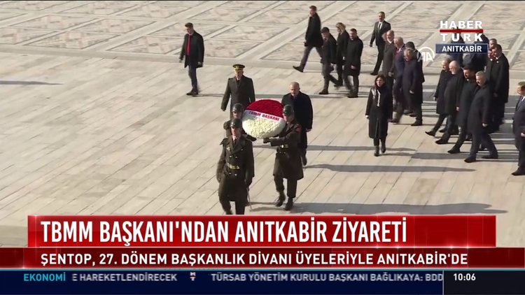 TBMM Başkanı'ndan Anıtkabir ziyareti