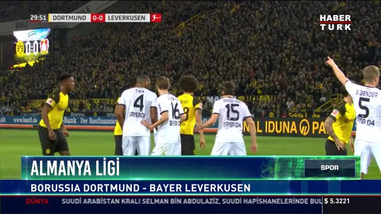 Almanya Ligi: Borussıa Dortmund - Bayer Leverkusen
