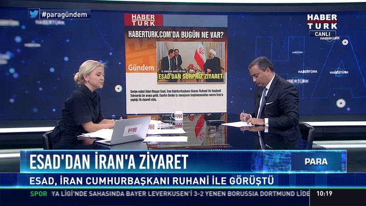 Esad'dan İran'a ziyaret: Esad, İran Cumhurbaşkanı Ruhani ile görüştü