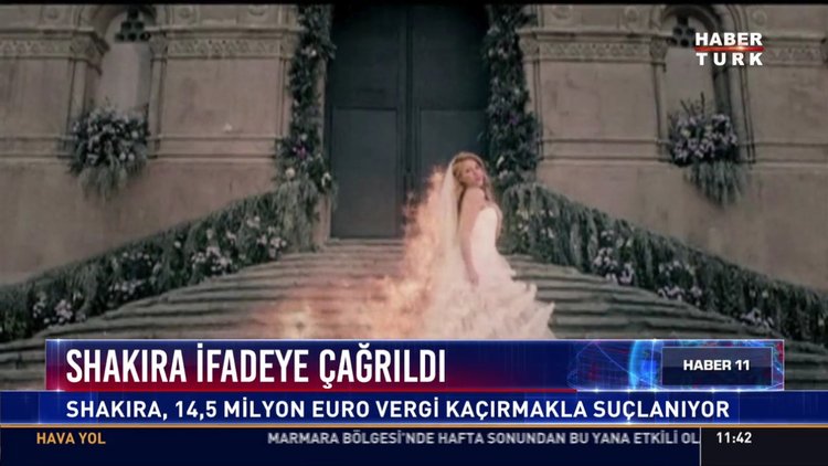Shakira ifadeye çağırıldı: Shakira, 14,5 milyon Euro vergi kaçırmaklar suçlanıyor