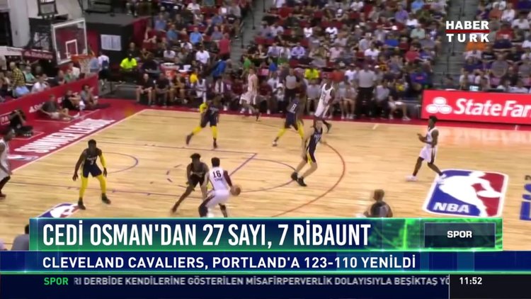 Cedi Osman'dan 21 sayı, 7 ribaunt: Cleveland Cavaliers, Portland'a 123-110 yenildi