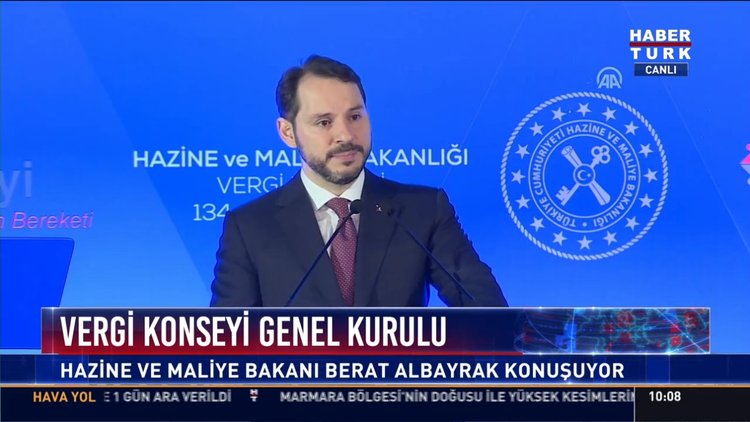 Vergi Konseyi Genel Kurulu: Hazine ve Maliye Bakanı Berat Albayrak konuşuyor