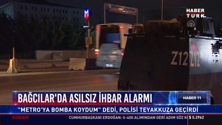 Bağcılar'da asılsız ihbar alarmı: "Metro'ya bomba koydum" dedi, polisi tevakkuza geçirdi