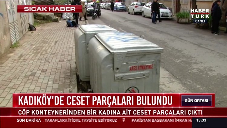 Kadıköy'de ceset parçaları bulundu: Çöp konteynerinden bir kadına ait ceset parçaları çıktı