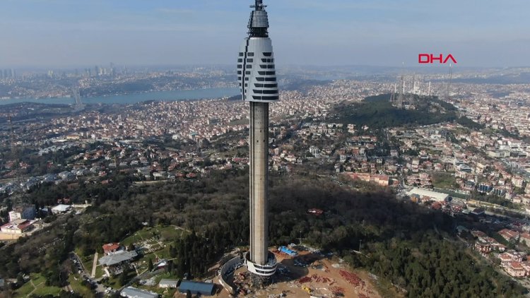 Çamlıca Televizyon Kulesinde yeni 5 kat yolda
