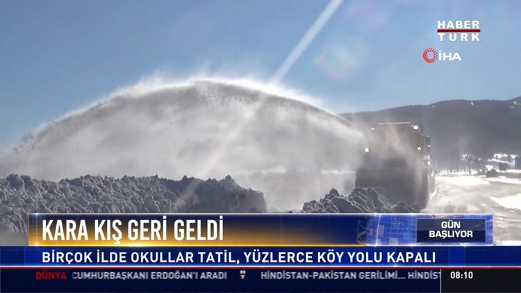 Kara kış geri geldi: Birçok ilde okullar tatil, yüzlerce köy yolu kapalı