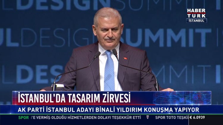 İstanbul'da tasarım zirvesi: Binali Yıldırım Tasarım Zirvesi'nde konuşuyor