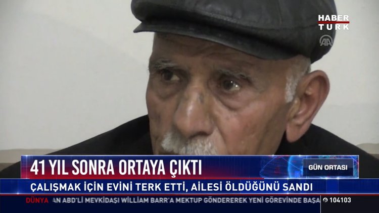 41 yıl sonra ortaya çıktı: Çalışmak için evini terk etti, ailesi öldüğünü sandı
