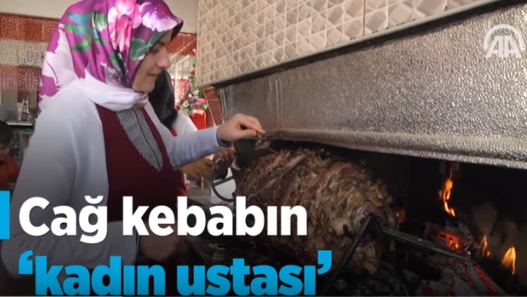 Cağ kebabın kadın ustası