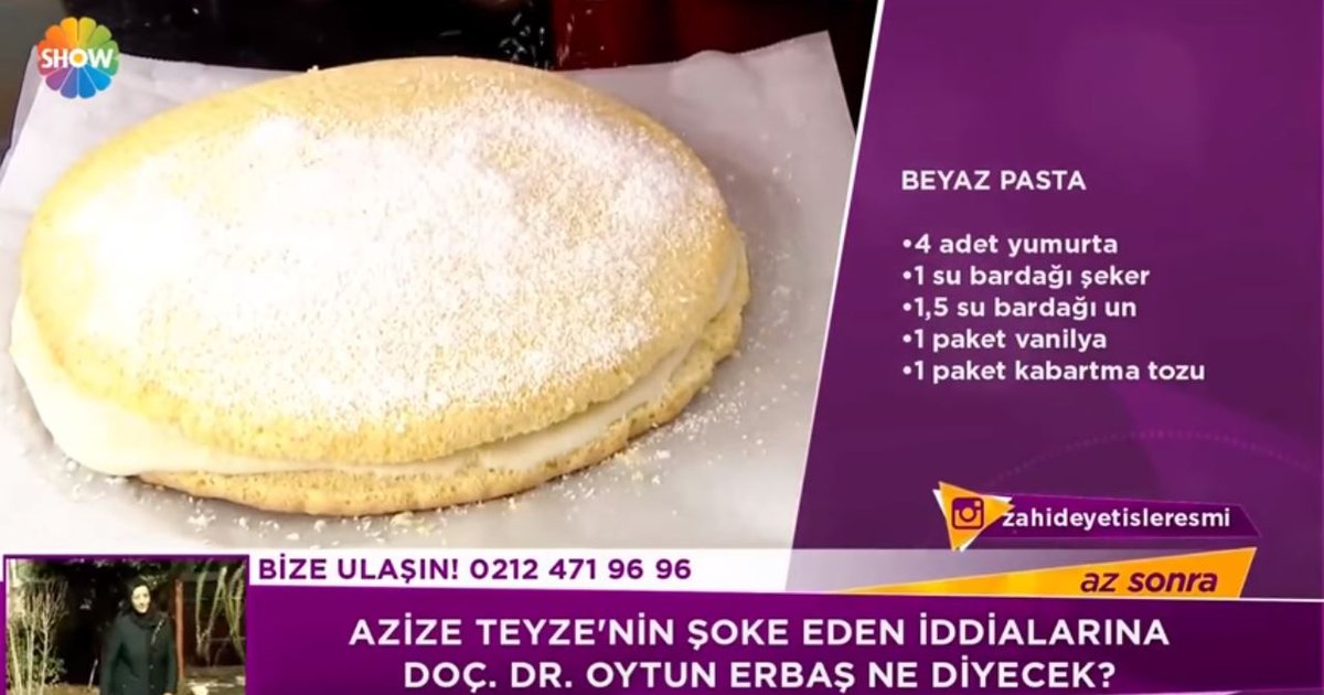 Zahide Yetiş�le Videoları Beyaz Pasta