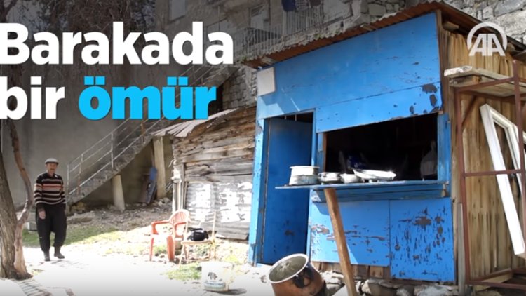 Dört metrekarelik barakada geçen bir ömür