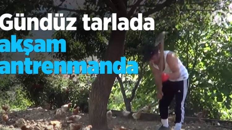 Gündüz tarlada akşam antrenmanda