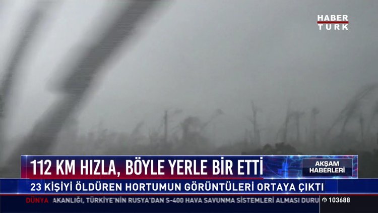 112 km hızla, böyle yerle bir etti!