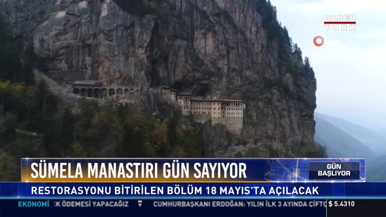 Sümela Manastırı gün sayıyor: Restorasyonu bitirilen bölüm 18 Mayıs'ta açılacak