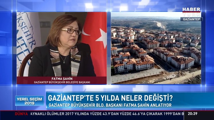 Yerel Seçim 2019 - 7 Mart 2019 (Gaziantep Büyükşehir Belediye Başkanı Fatma Şahin)