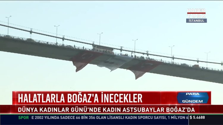 Halatlarla Boğaz'a inecekler: Dünya Kadınlar Günü'nde Kadın Astsubaylar Boğaz'da