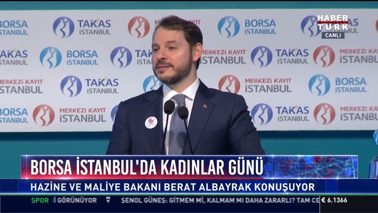 Borsa İstanbul'da Kadınlar Günü: Hazine ve Maliye Bakanı Berat Albayrak konuştu
