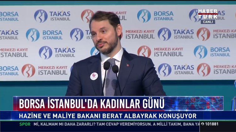 Borsa İstanbul'da Kadınlar Günü: Hazine ve Maliye Bakanı Berat Albayrak konuştu