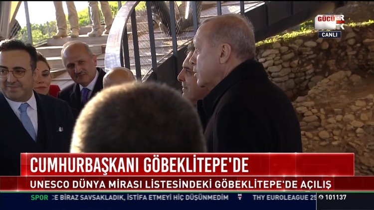 Cumhurbaşkanı Göbeklitepe'de: UNESCO Dünya mirası listesindeki Göbeklitepe'de açılış
