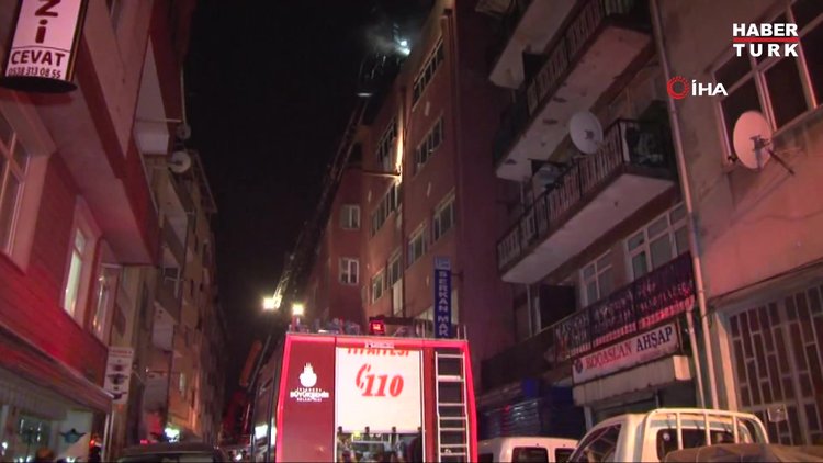 Kağıthane'de tekstil atölyesinde yangın