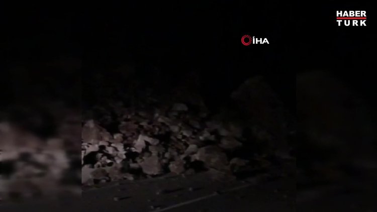 Tirebolu-Gümüşhane karayolunda heyelan