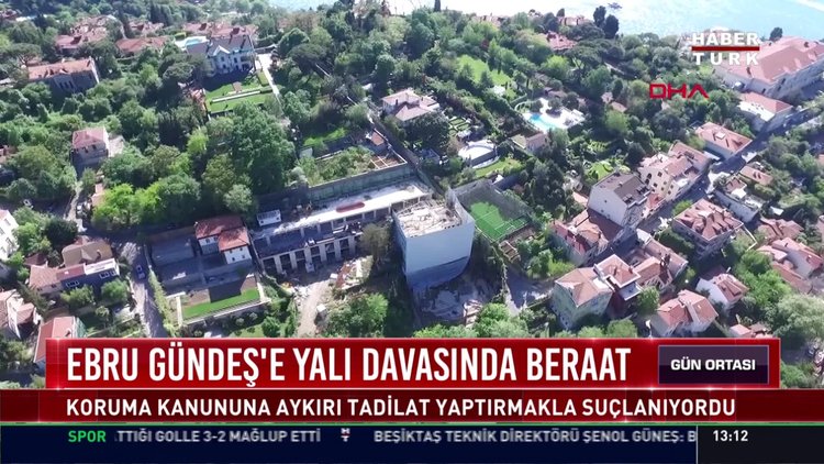 Ebru Gündeş'e yalı davasında beraat