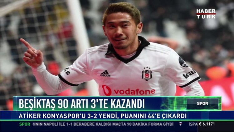Beşiktaş 90 artı 3'te kazandı