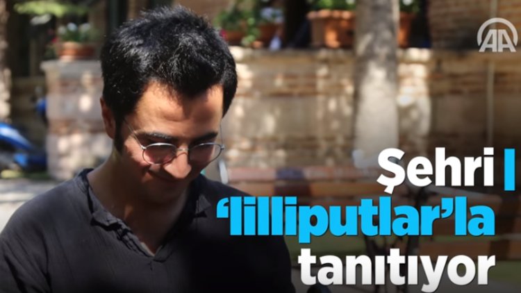 Şehri lilliputlarla tanıtıyor