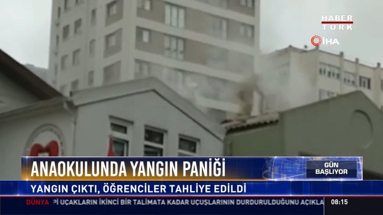 Anaokulunda yangın paniği: Yangın çıktı, öğrenciler tahliye edildi