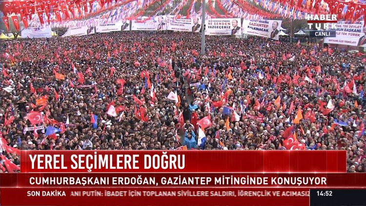 Cumhurbaşkanı Erdoğan, Gaziantep mitinginde konuşuyor