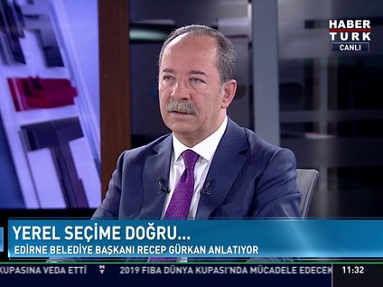 <p>Yerel Seçim 2019 Habertürk ekranlarinda… Baskanlar ve baskan adaylari projelerini, yatirimlarini, hedeflerini Habertürk televizyonunda anlatiyor.</p>
<p>2019 yerel seçimlerine dogru Edirne Belediye Baskani Recep Gürkan, Edirne ile ilgili projelerini ve hedeflerini tüm yönleriyle Yerel Seçim 2019