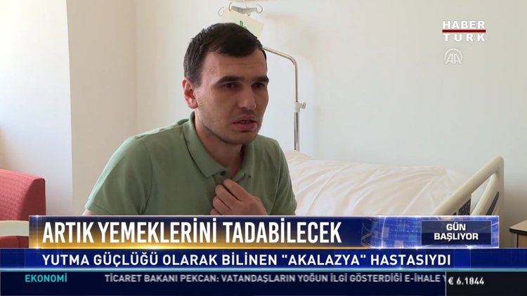 Akalazya hastası aşçı artık yaptığı yemekleri yiyebilecek