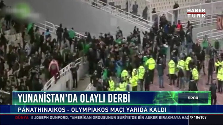 Yunanistan'da olaylı derbi!
