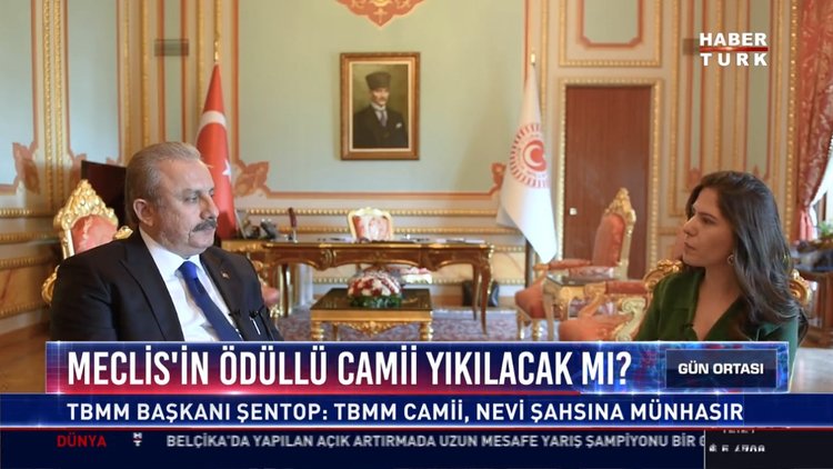 Meclis'in Ödüllü Camii yıkılacak mı? : TBMM Başkanı Şentop, TBMM Camii, Nevi Şahsına Münhasır