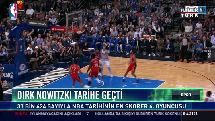 Nowitzki NBA'in en skorer 6. ismi oldu