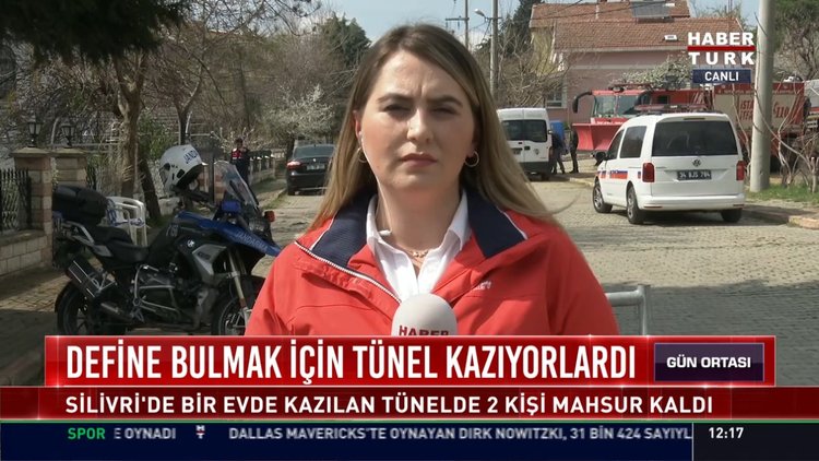 Define bulmak için tünel kazıyorlardı: Silivri'de bir evde kazılan tünelde 2 kişi mahsur kaldı