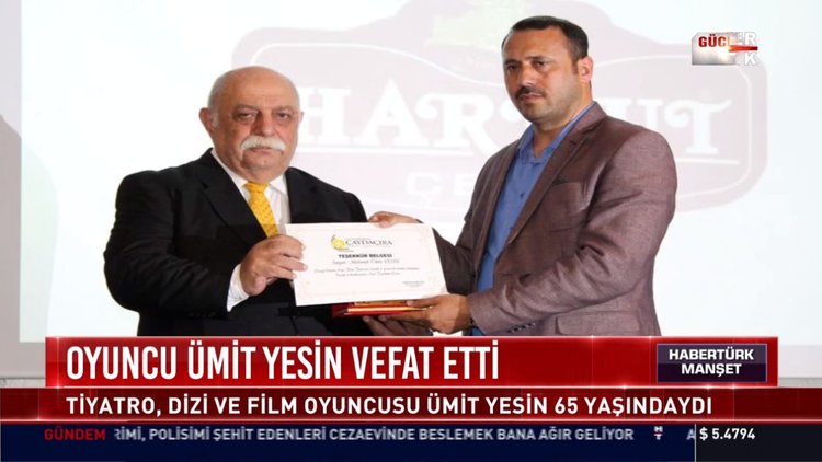 Oyuncu Ümit Yesin vefat etti: Tiyatro, dizi ve film oyuncusu Ümit Yesin 65 yaşındaydı
