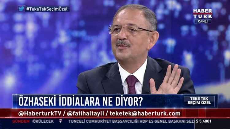 Mehmet Özhaseki Habertürk'te soruları yanıtladı