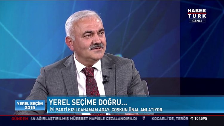 Yerel Seçim 2019 - 18 Mart 2019 (İYİ Parti Kızılcahamam Belediye Başkan Adayı Coşkun Ünal)