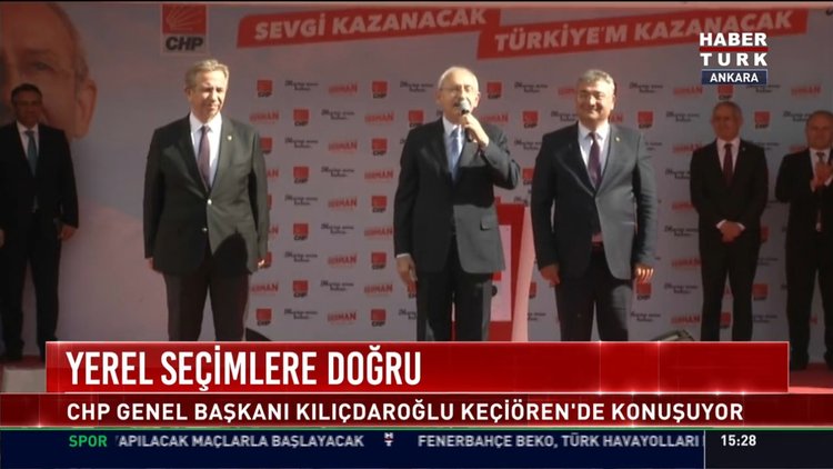 Yerel seçimlere doğru: CHP Genel Başkanı Kılıçdaroğlu Keçiören'de konuşuyorü