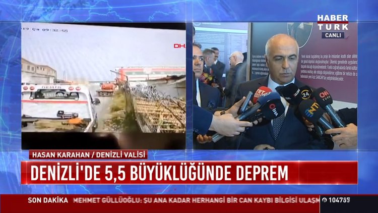 Denizli'de 5.5 büyüklüğünde deprem